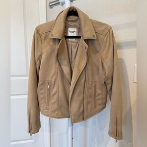 ABERCROMBIE suede moto jacket